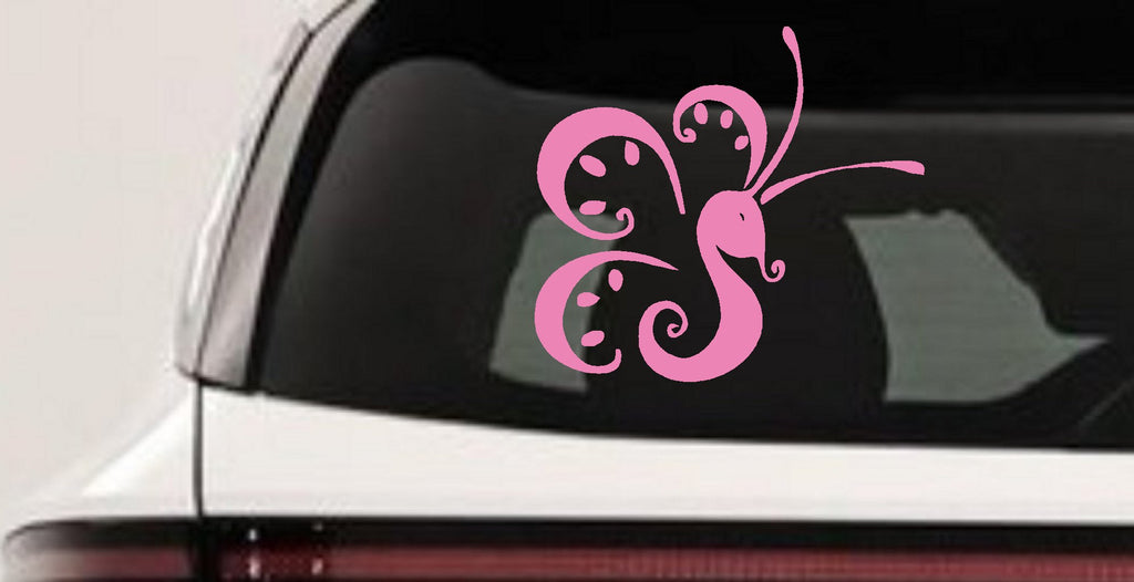 Tribal Butterfly Vinyl Decal Car Truck Window Sticker