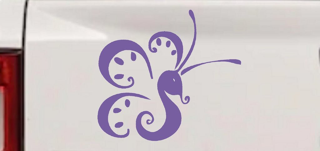 Tribal Butterfly Vinyl Decal Car Truck Window Sticker