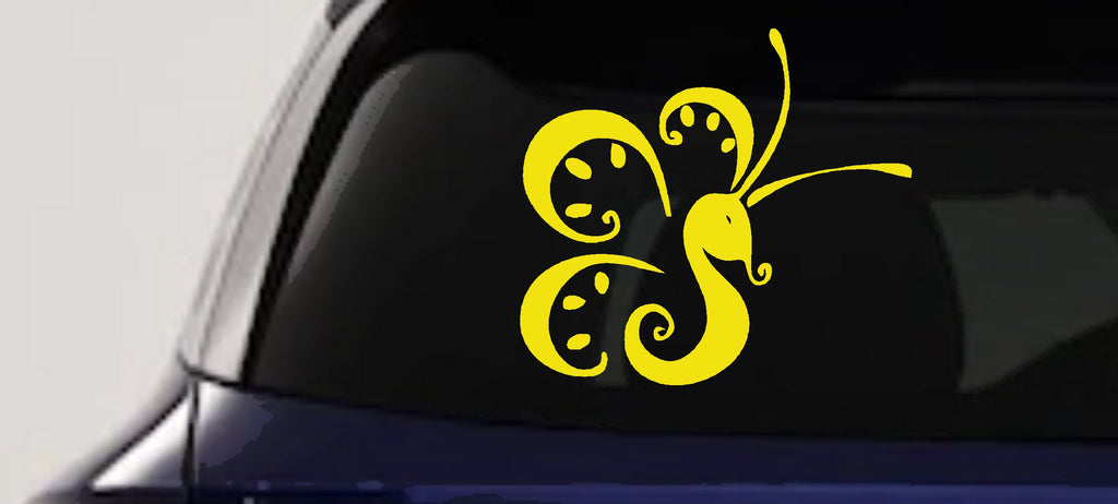 Tribal Butterfly Vinyl Decal Car Truck Window Sticker