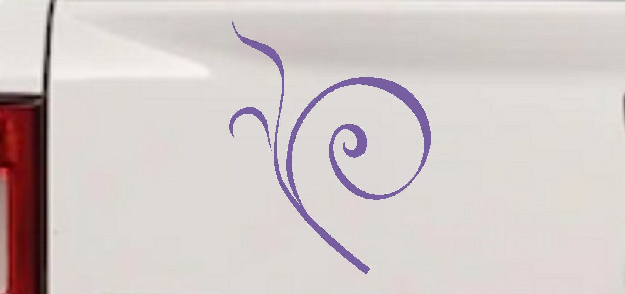 Curly Swirl Vinyl Decal for Car Truck Windows
