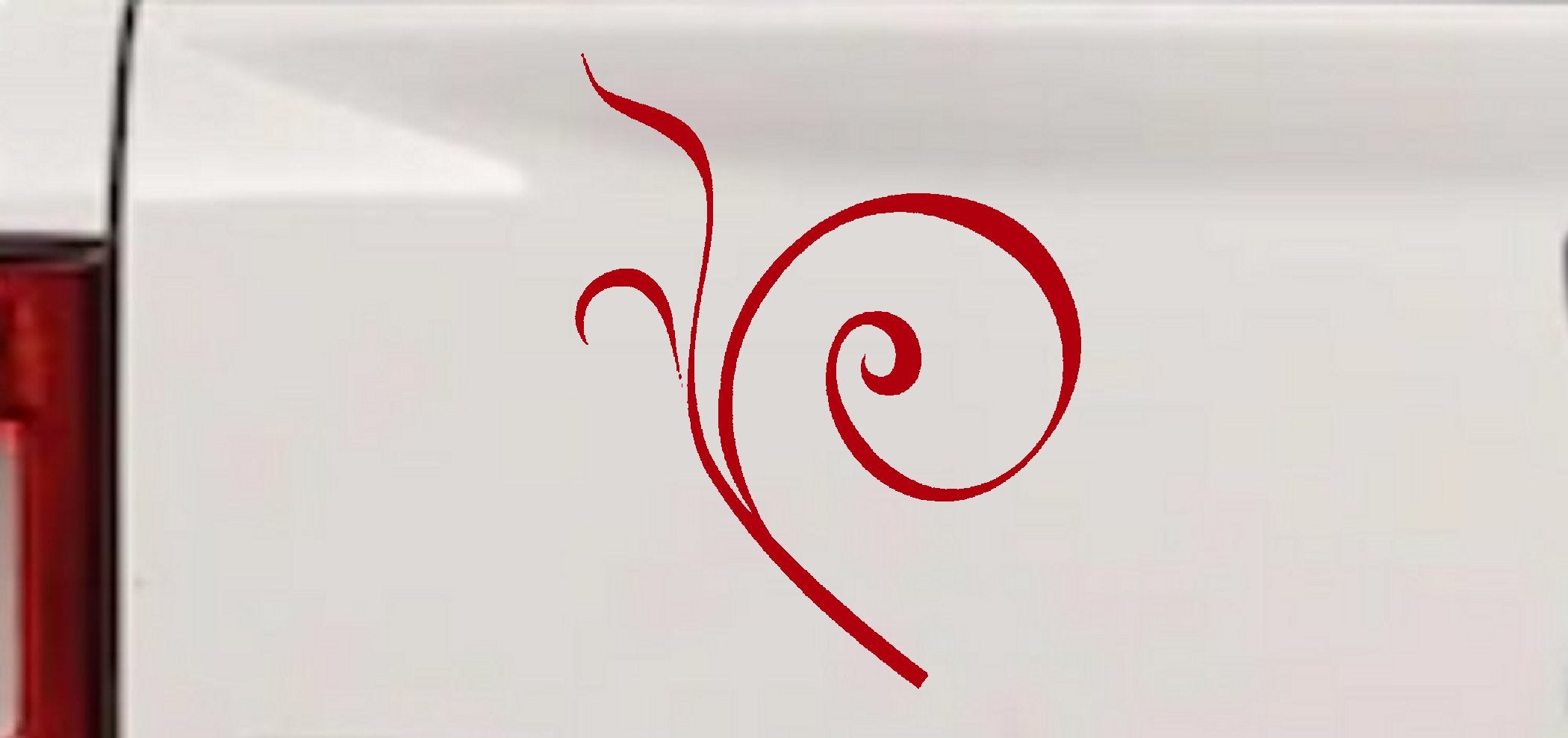 Curly Swirl Vinyl Decal for Car Truck Windows