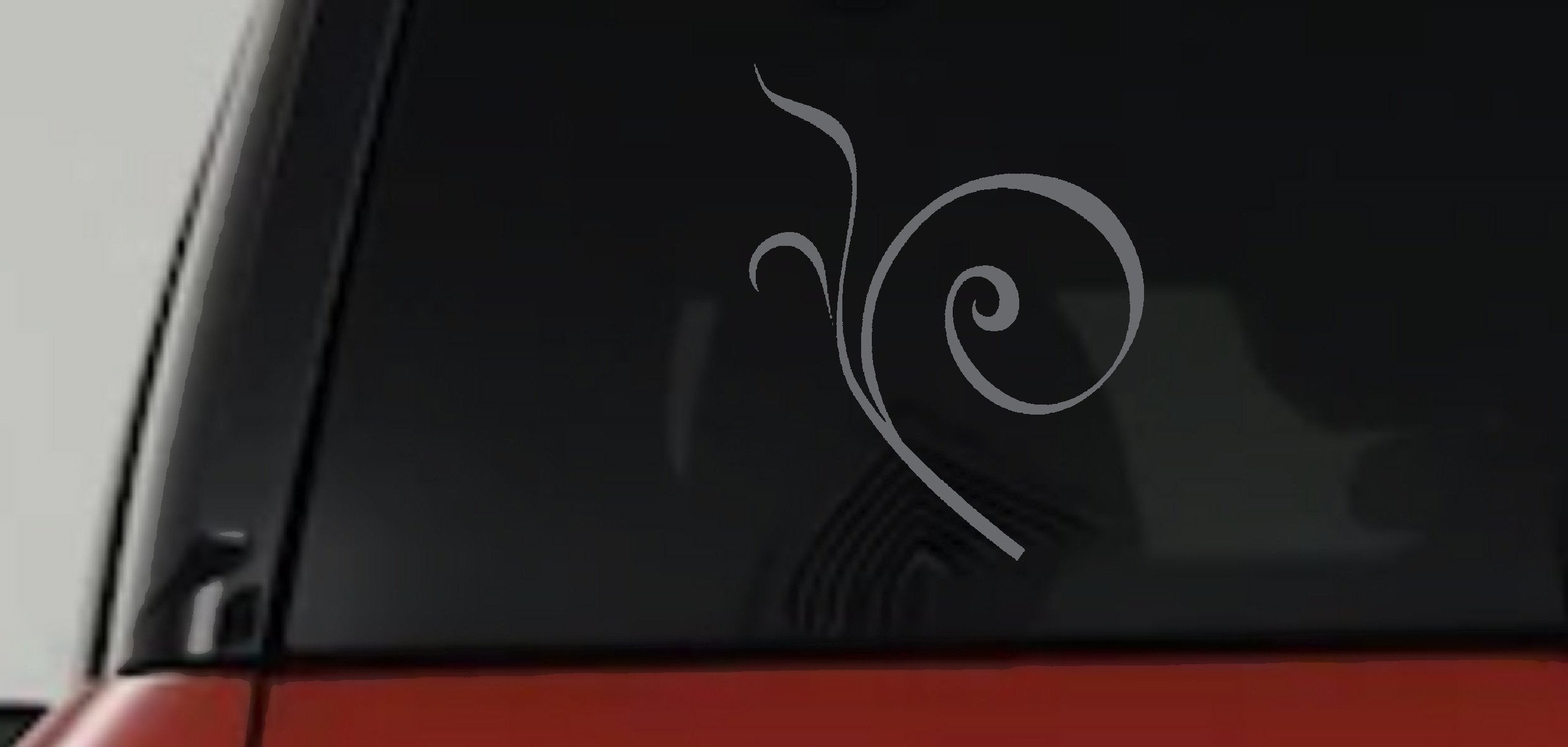 Curly Swirl Vinyl Decal for Car Truck Windows