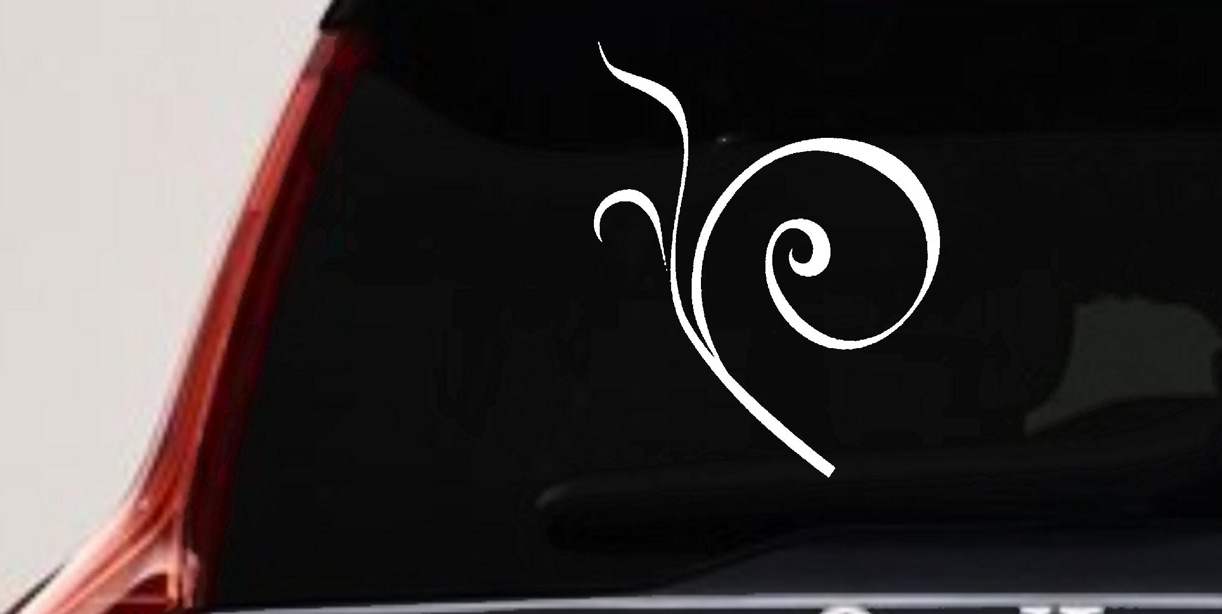 Curly Swirl Vinyl Decal for Car Truck Windows