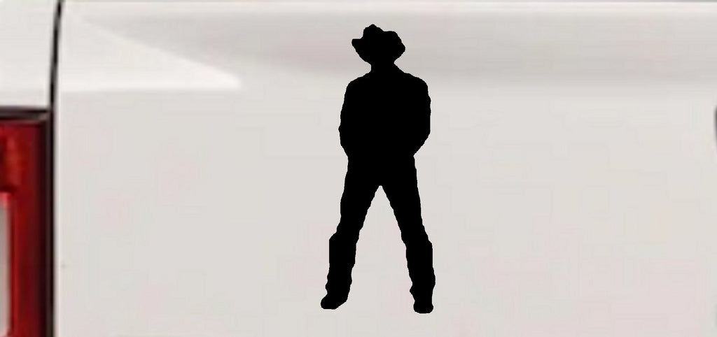 Cowboy Vinyl Decal Western Car Truck Window Sticker