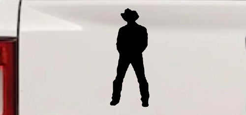 Cowboy Vinyl Decal Western Car Truck Window Sticker