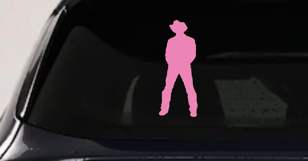 Cowboy Vinyl Decal Western Car Truck Window Sticker