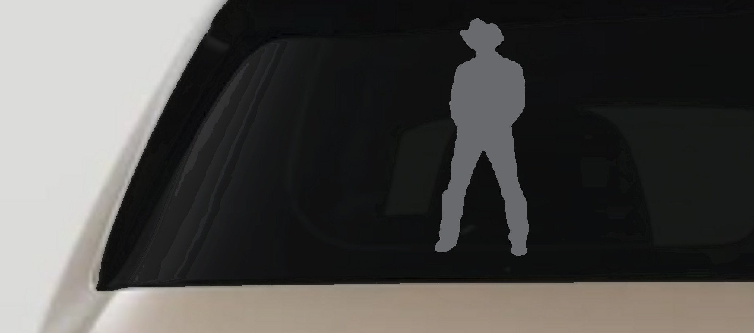 Cowboy Vinyl Decal Western Car Truck Window Sticker