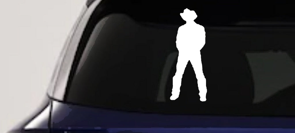 Cowboy Vinyl Decal Western Car Truck Window Sticker