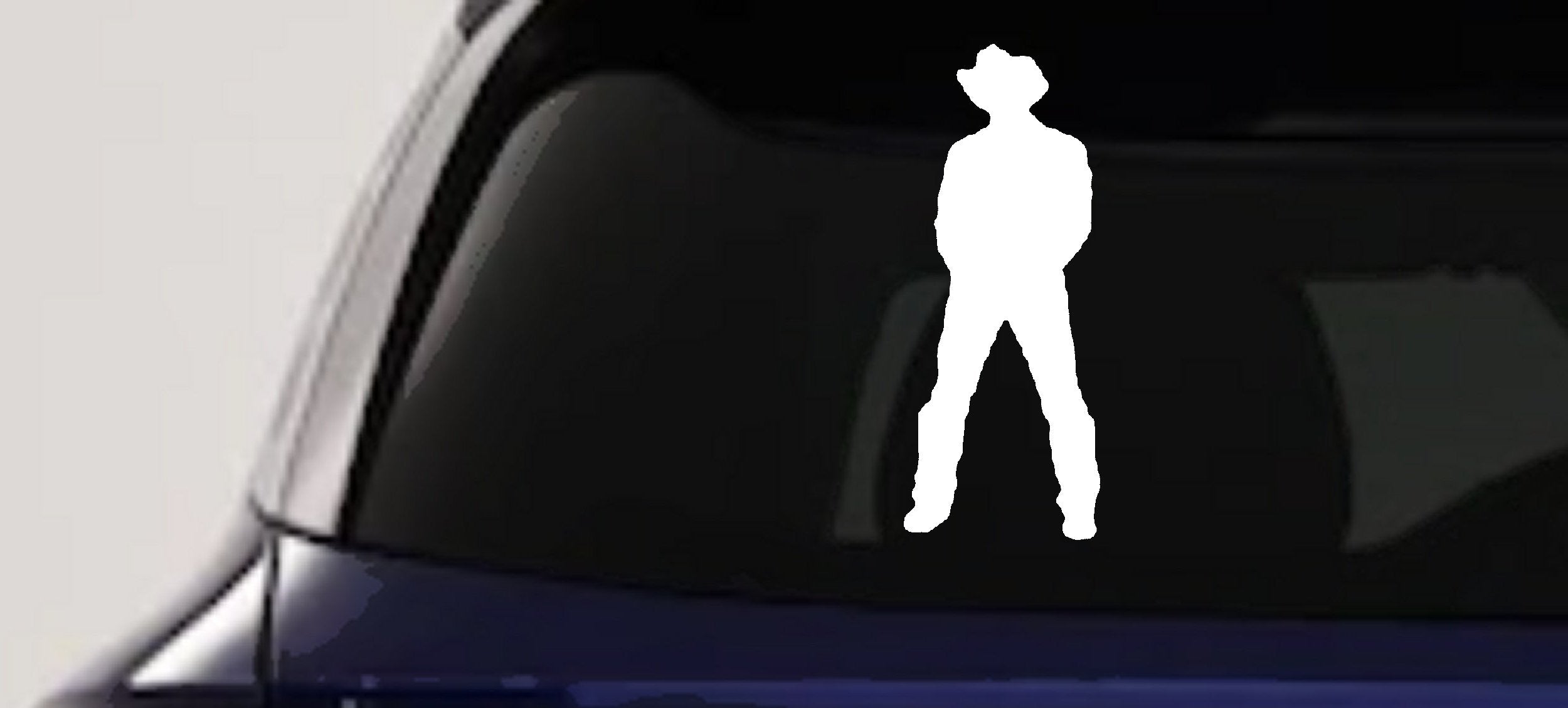 Cowboy Vinyl Decal Western Car Truck Window Sticker