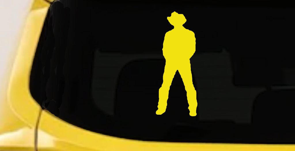 Cowboy Vinyl Decal Western Car Truck Window Sticker