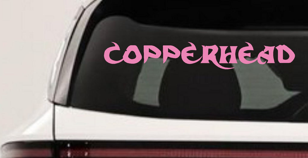 Copperhead Biker Decal Car Truck Window Vinyl Sticker