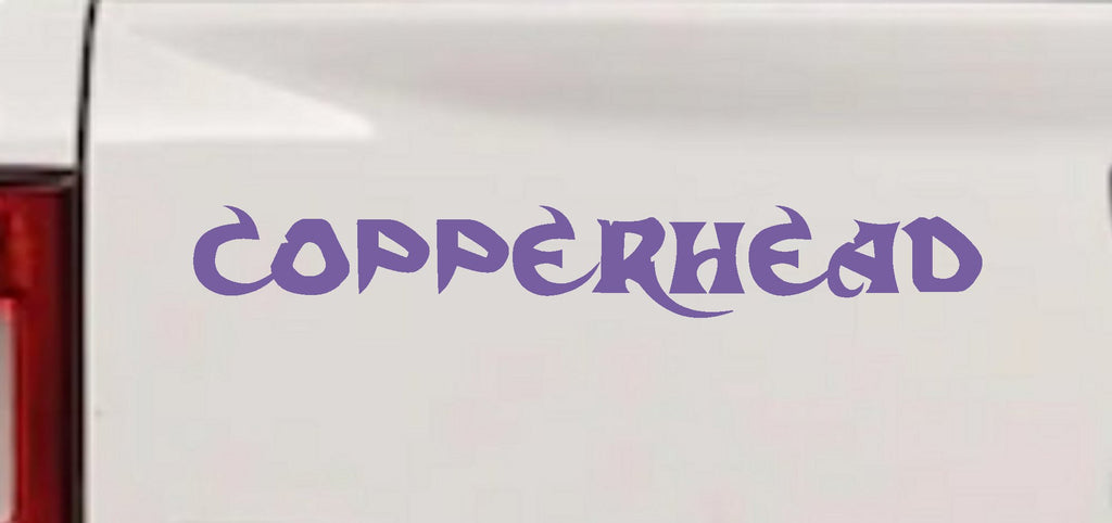 Copperhead Biker Decal Car Truck Window Vinyl Sticker