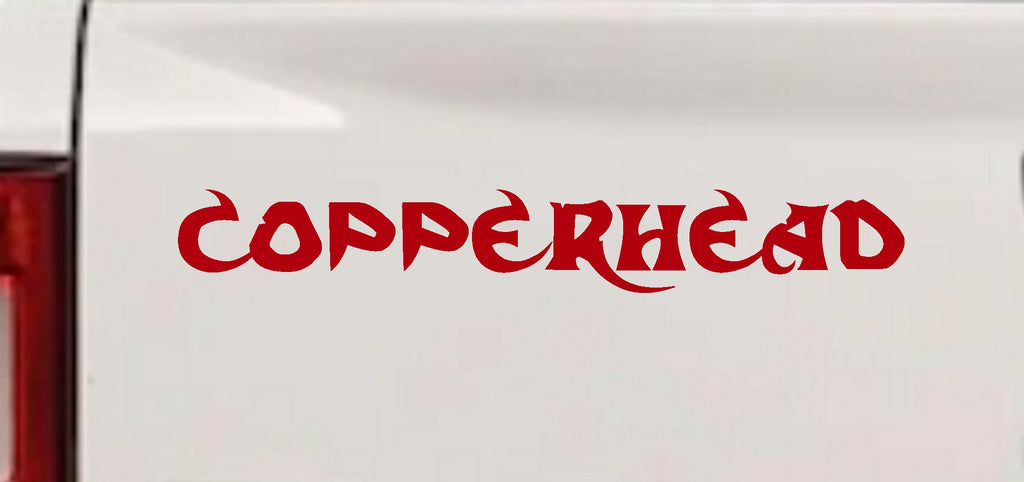Copperhead Biker Decal Car Truck Window Vinyl Sticker