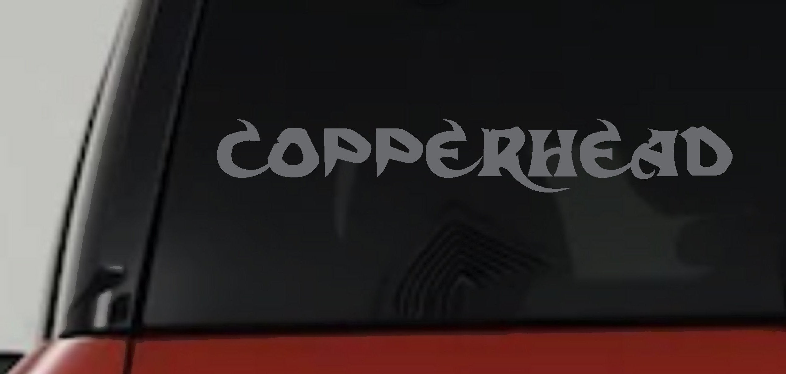 Copperhead Biker Decal Car Truck Window Vinyl Sticker