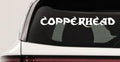 Copperhead Biker Decal Car Truck Window Vinyl Sticker