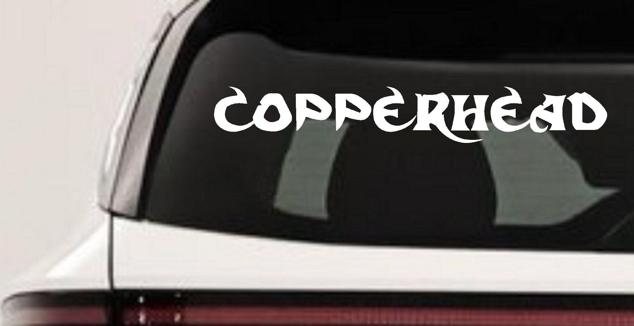 Copperhead Biker Decal Car Truck Window Vinyl Sticker