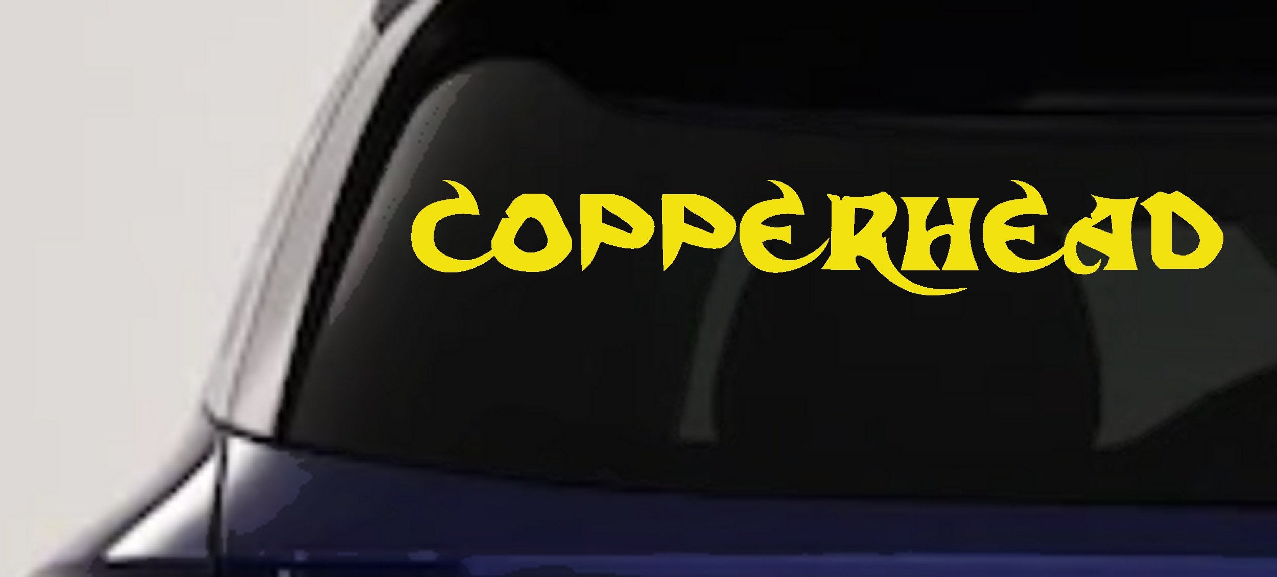 Copperhead Biker Decal Car Truck Window Vinyl Sticker
