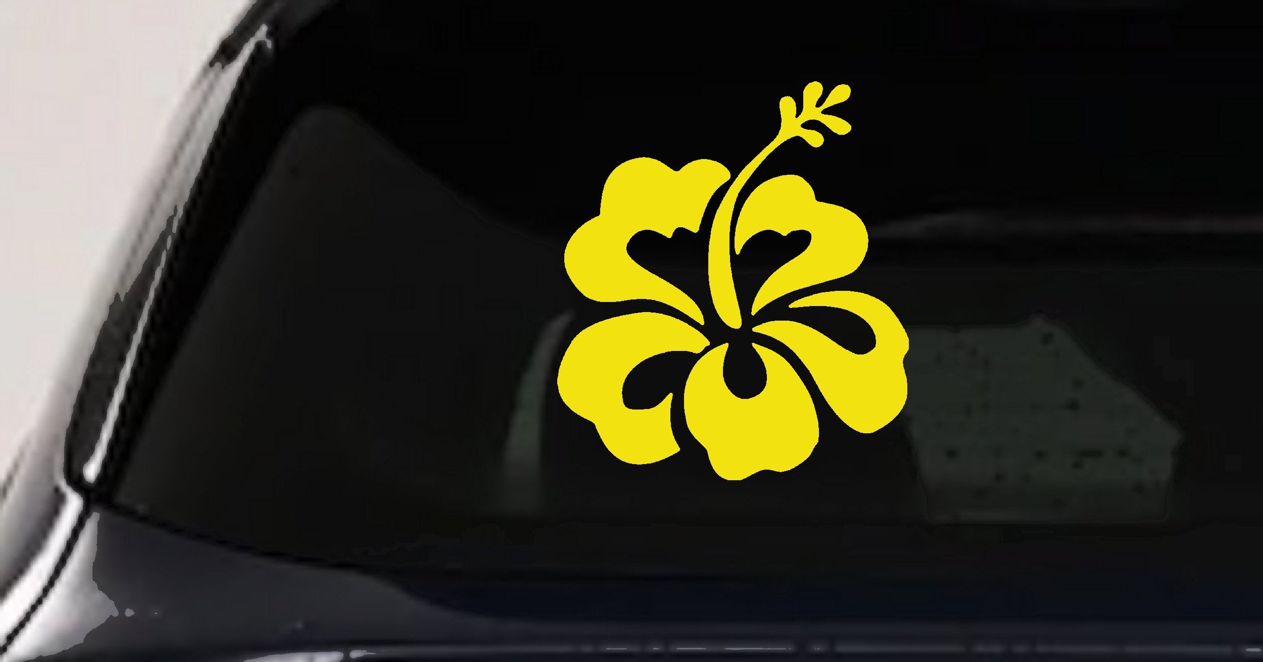 Hibiscus Flower Car Truck Window Vinyl Decal Sticker