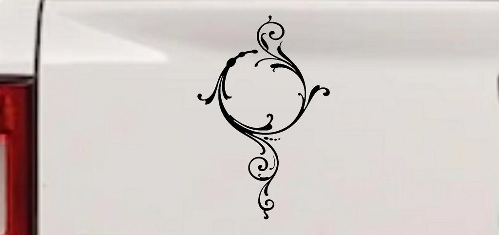 Swirl Circle Car Truck Window Vinyl Decal Sticker