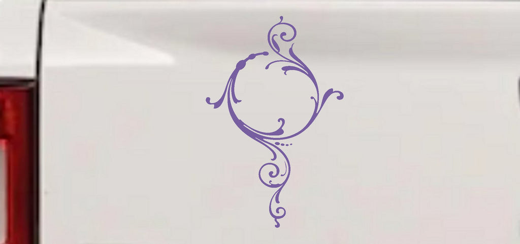Swirl Circle Car Truck Window Vinyl Decal Sticker