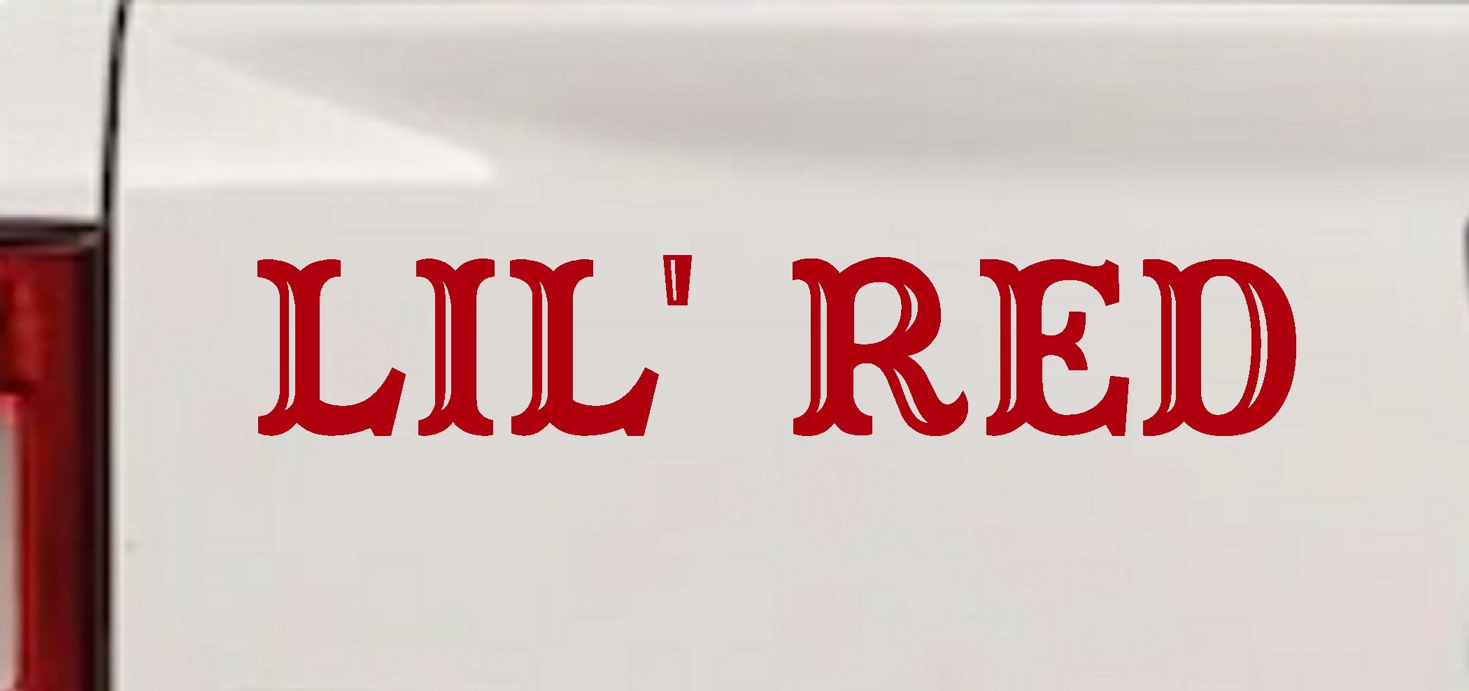 Red Car Truck Window Vinyl Decal Fun Sticker
