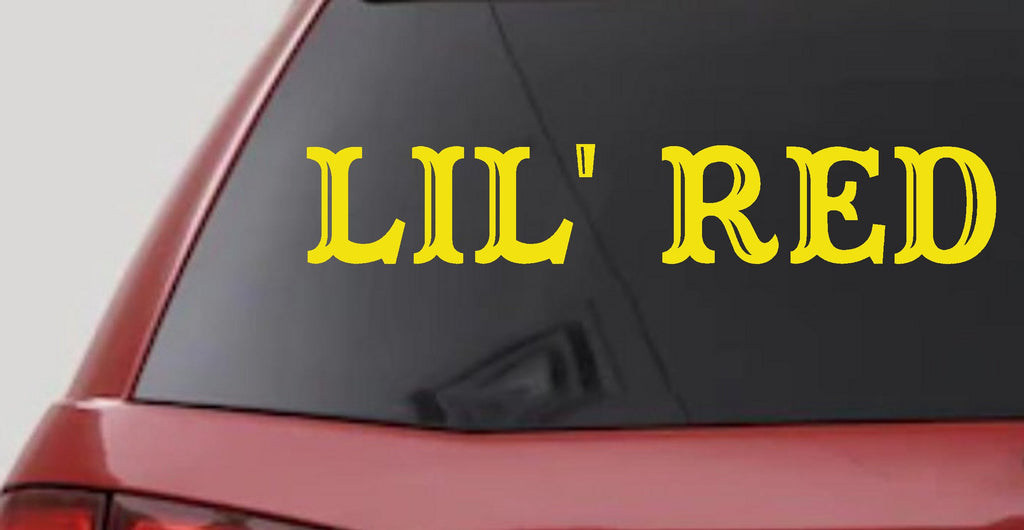 Red Car Truck Window Vinyl Decal Fun Sticker