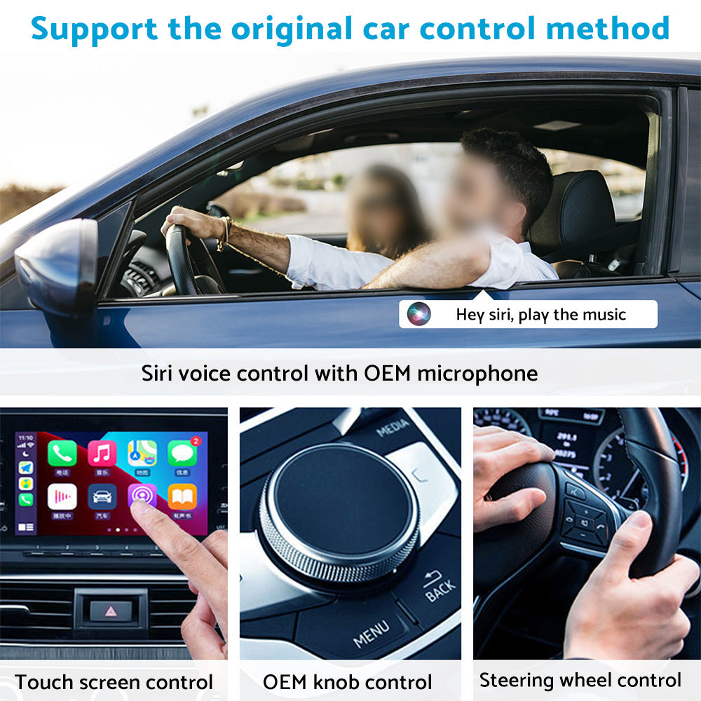 Wireless Adapter for Factory Wired CarPlay Suitable For iPhone to CarPlay Connection