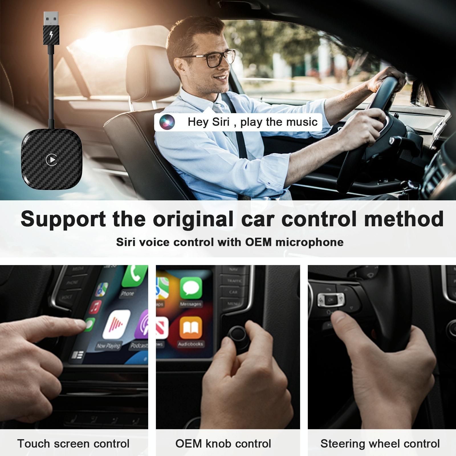 NNEIDS Wireless Carplay Adapter For Iphone - Usb & Usb-C