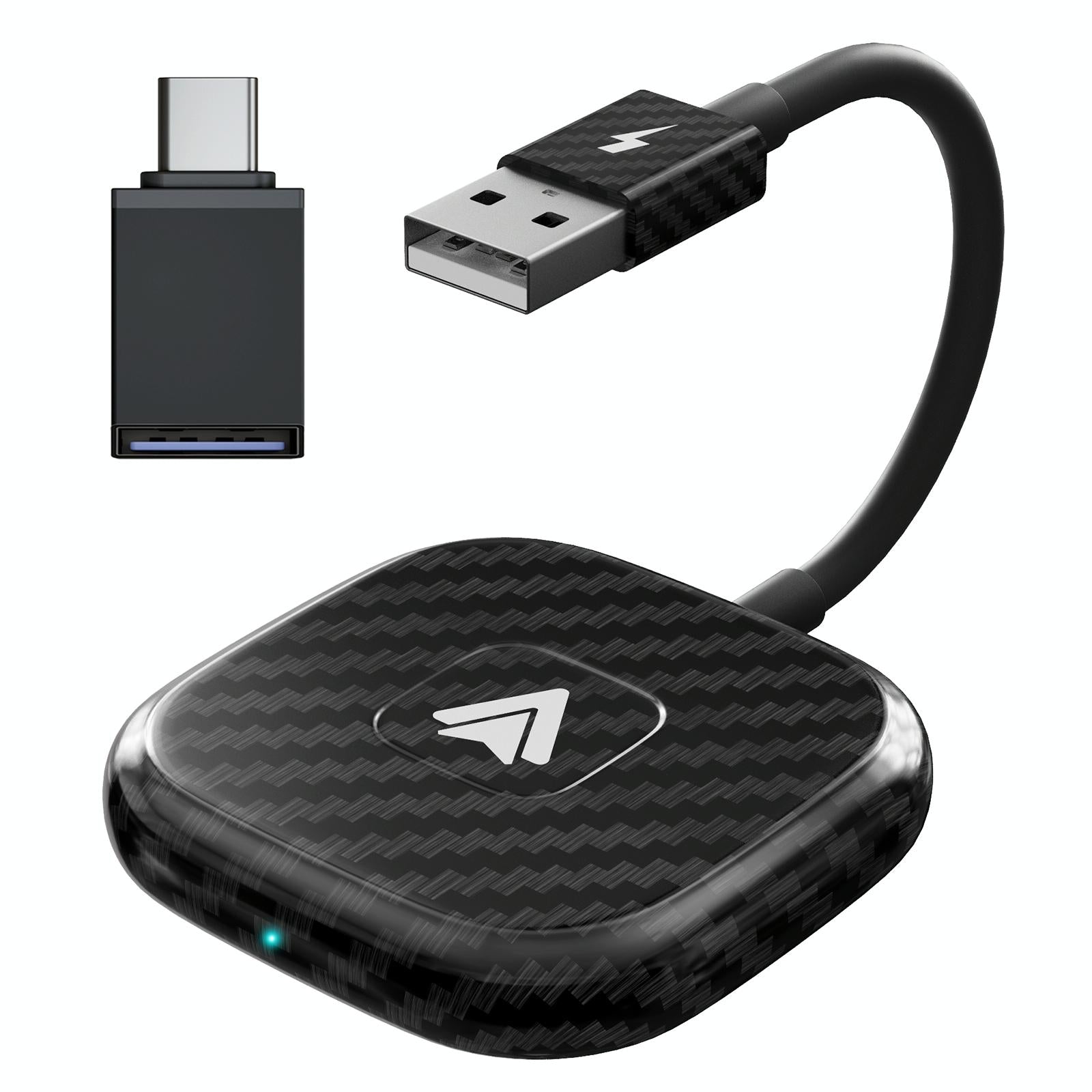 NNEIDS Wireless Carplay Adapter For Android - Carbon Fiber