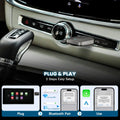 Wired to Wireless CarPlay Android Auto Adapter Black